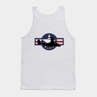 V-22 Osprey Military Airplane Tank Top